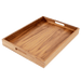 Virginia Boys Kitchens Serving Tray 20 x 15 Inch Rectangular Walnut Wood Serving and Coffee Table Tray with Handles