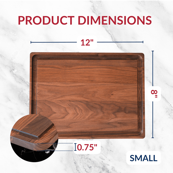 Small Walnut Wood Cutting Board by Virginia Boys Kitchens