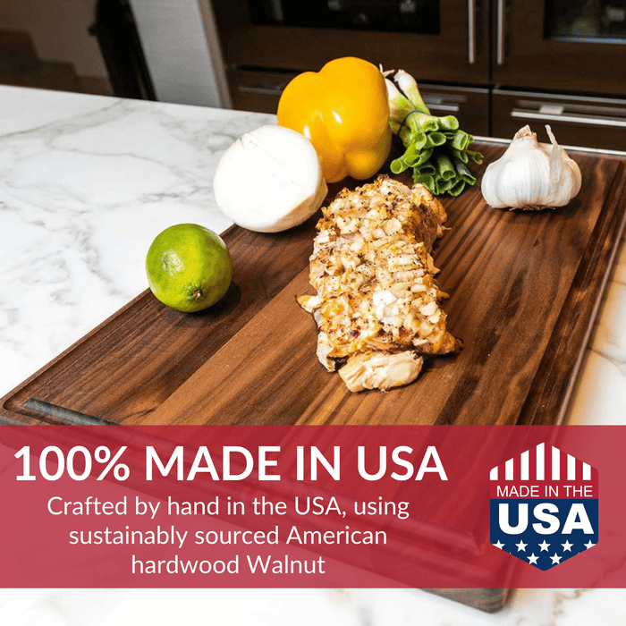 Small Walnut Wood Cutting Board by Virginia Boys Kitchens
