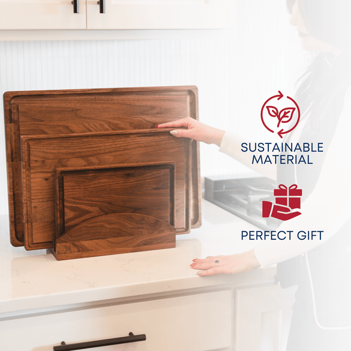 Small Walnut Wood Cutting Board by Virginia Boys Kitchens