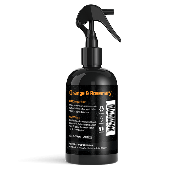 Virginia Boys Kitchens Spray Grandpas Garden - 7 Essential Oil Blend Cutting Board Spray - Multipurpose Home and Kitchen Disinfectant Spray - Powered by Colloidal Silver & Essential Oils