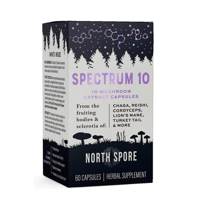 North Spore Organic ‘Spectrum 10’ Multi-Mushroom Capsules by Farm2Me