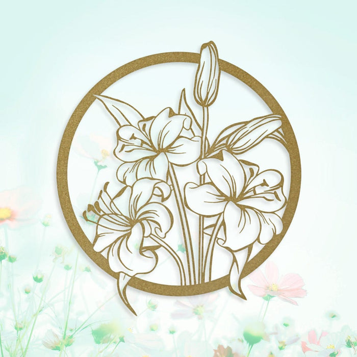 Wallflower Lilies - Metal Sign