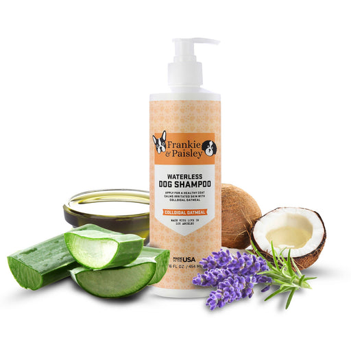 Waterless Dog Shampoo - Colloidal Oatmeal - 16oz Pet Grooming Frankie and Paisley Pet Products 
