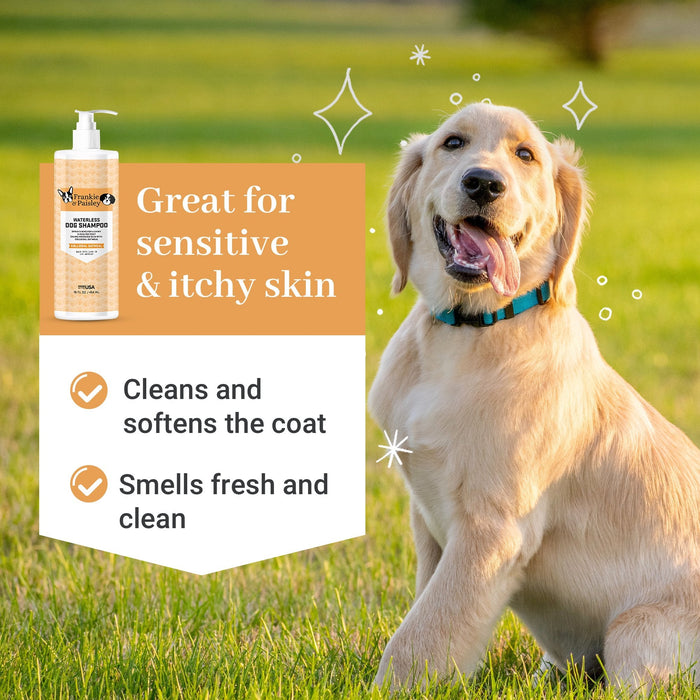 Waterless Dog Shampoo - Colloidal Oatmeal - 7.1oz Pet Grooming Frankie and Paisley Pet Products 