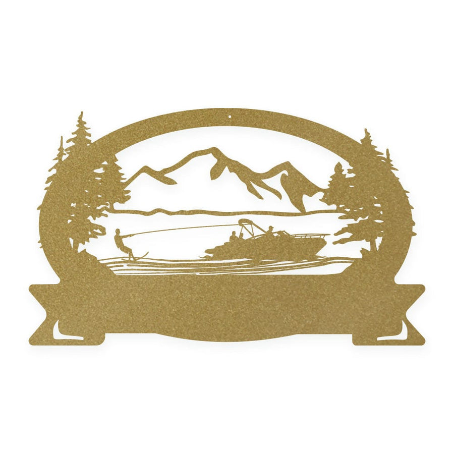 Waterski Boat Monogram