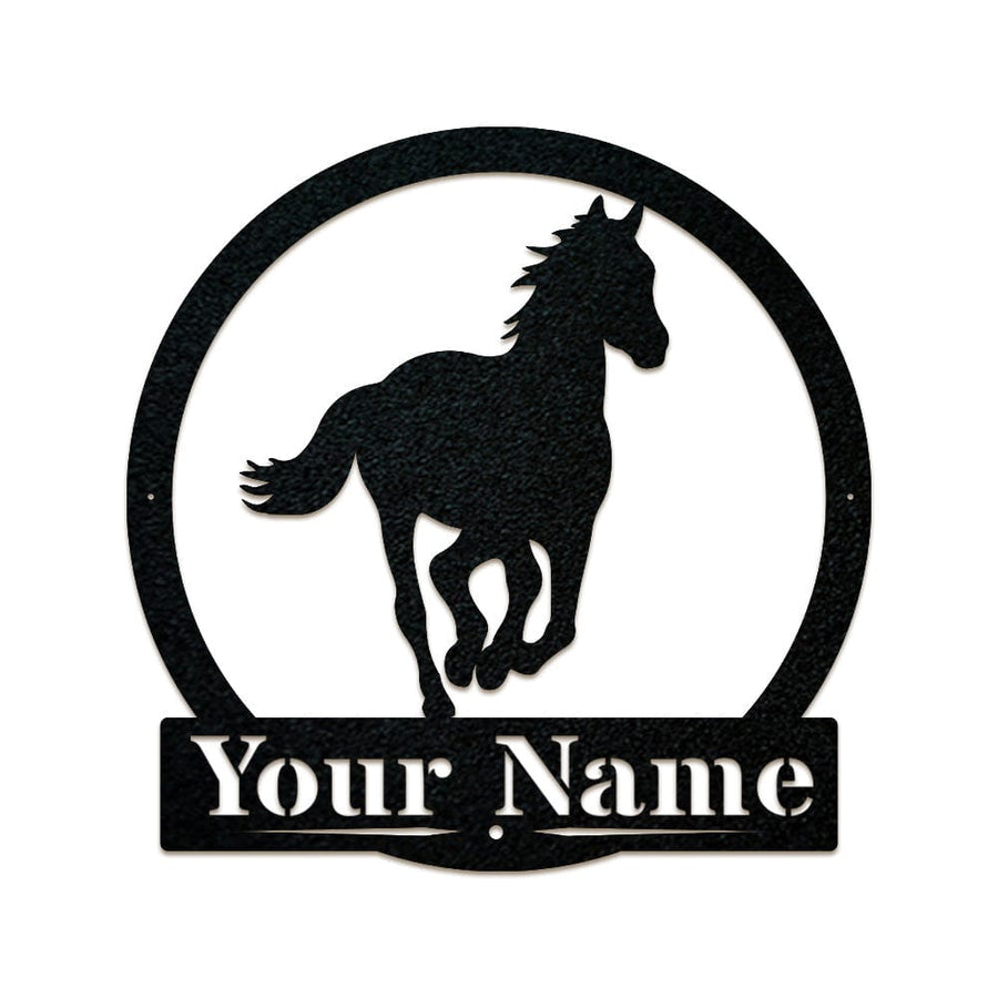 Western Running Horse Monogram