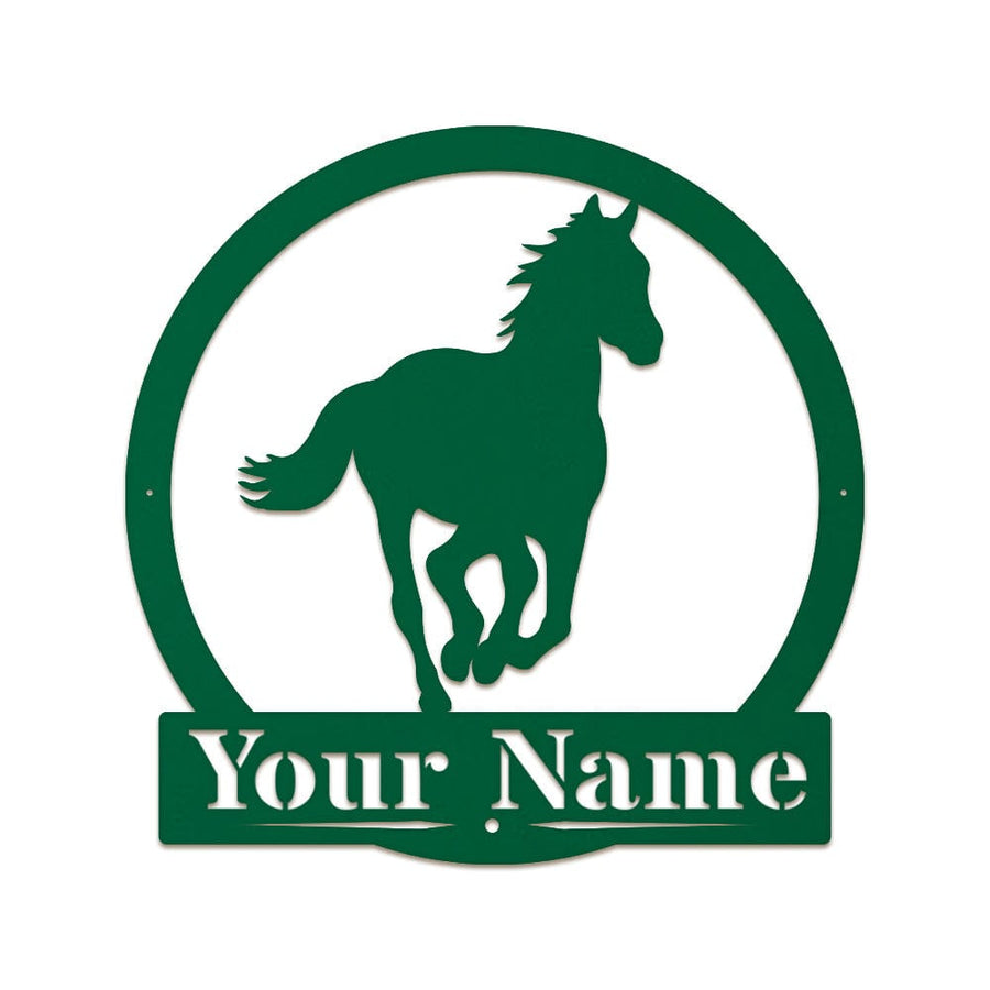 Western Running Horse Monogram