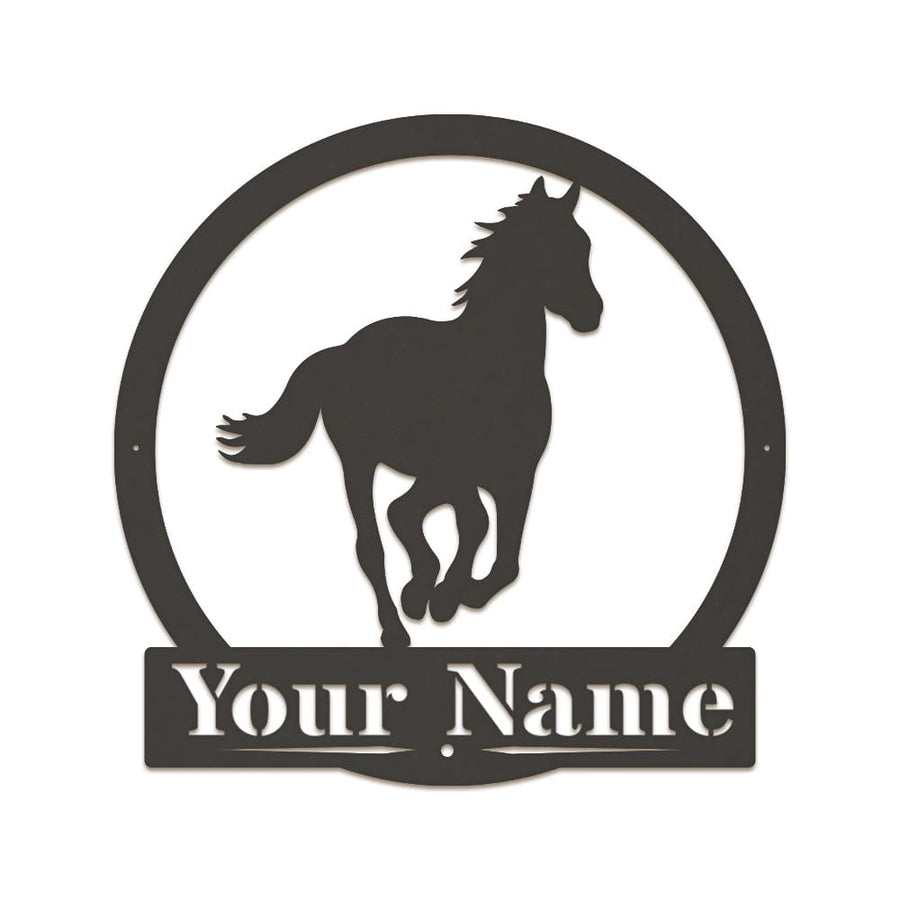 Western Running Horse Monogram