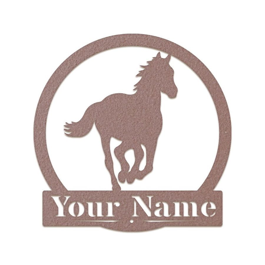 Western Running Horse Monogram