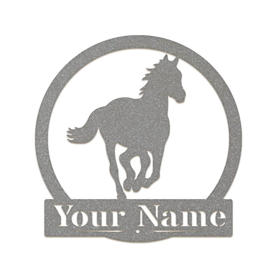 Western Running Horse Monogram