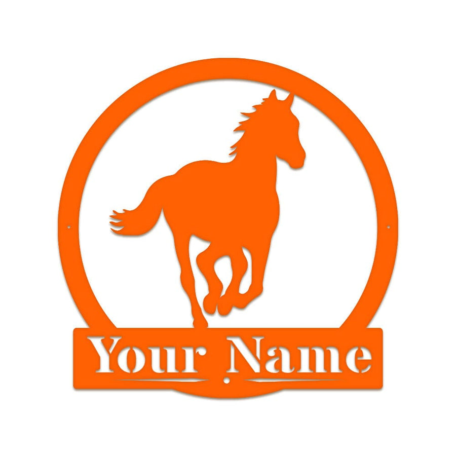Western Running Horse Monogram