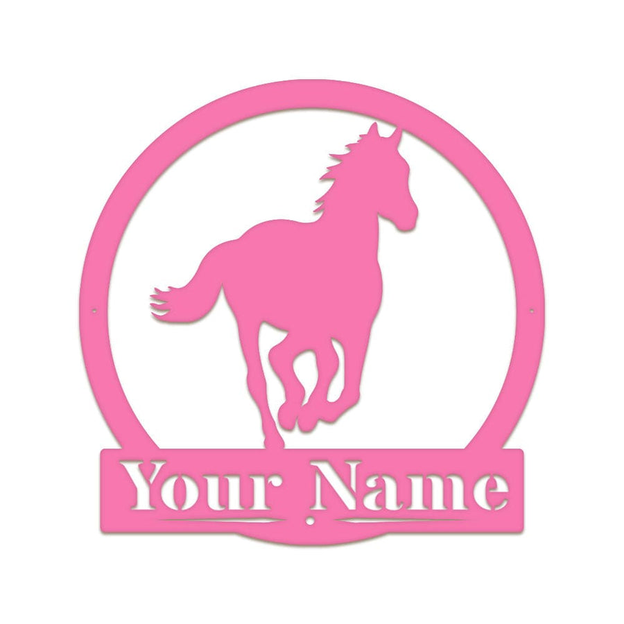 Western Running Horse Monogram