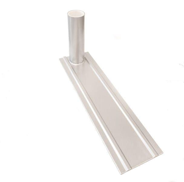 Anodized Aluminum Flagpole Wheel Stand Mount - RV Camping Tailgate