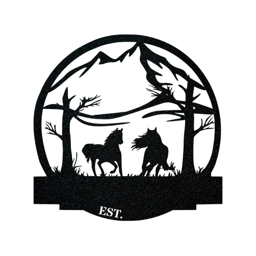 Wild Horses Monogram