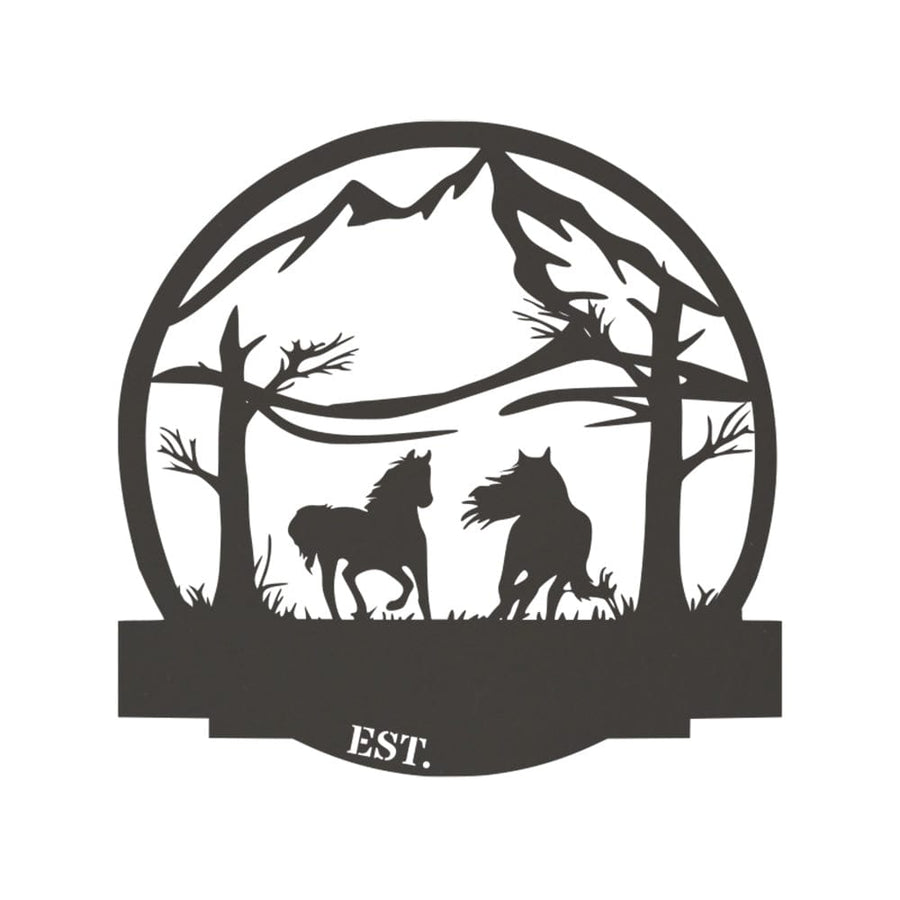 Wild Horses Monogram