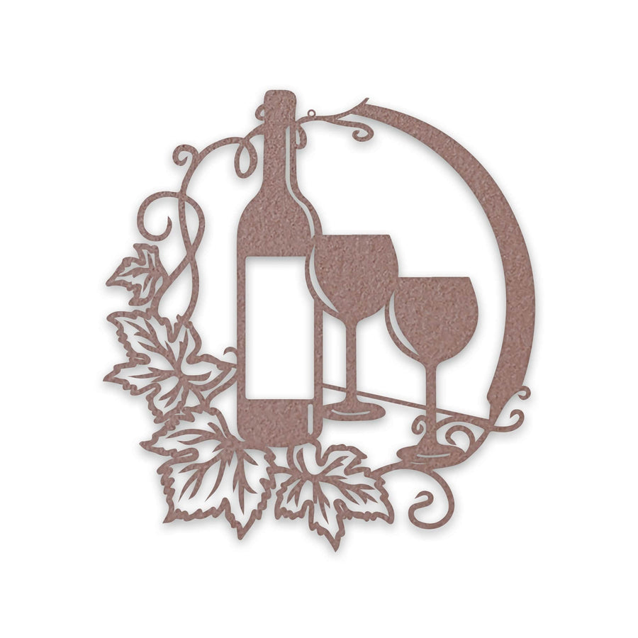 Wine and Vines Metal Wall Art Decor