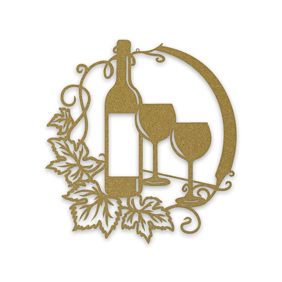 Wine and Vines Metal Wall Art Decor