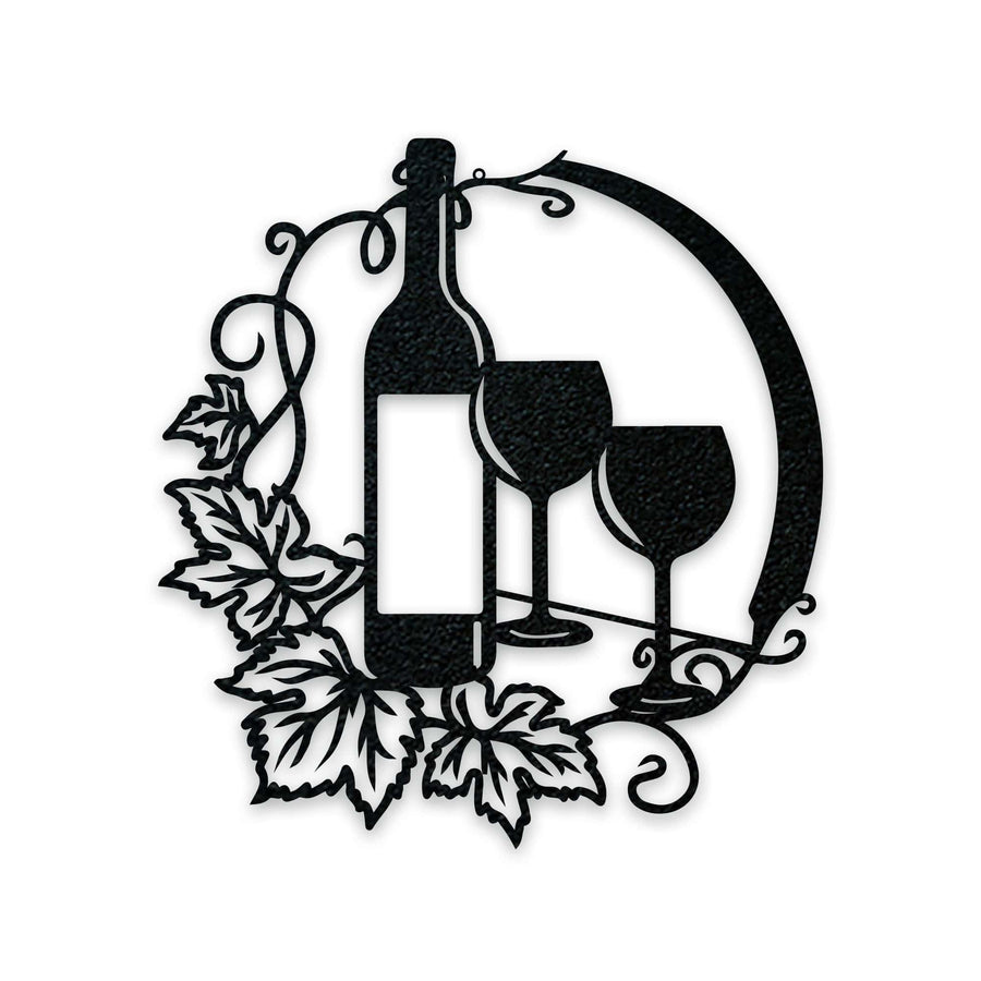 Wine and Vines Metal Wall Art Decor
