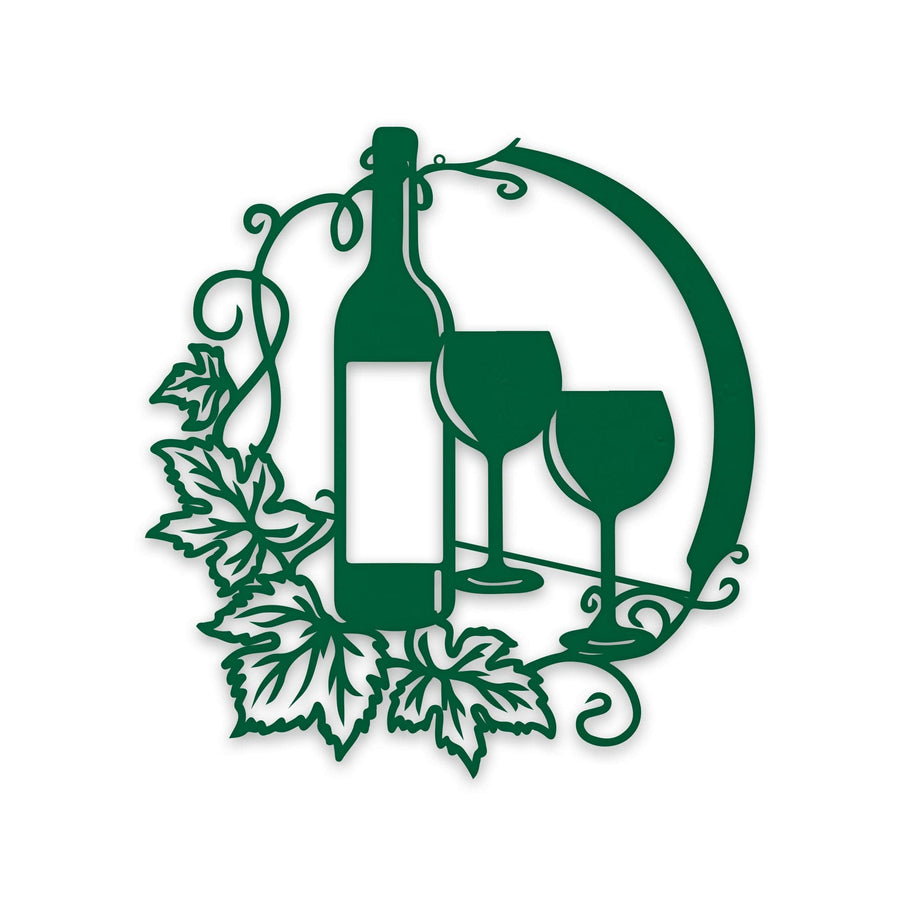 Wine and Vines Metal Wall Art Decor