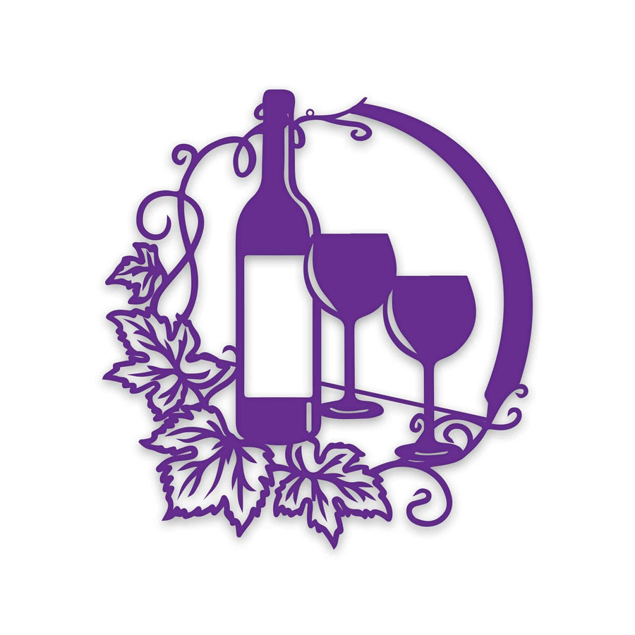 Wine and Vines Metal Wall Art Decor