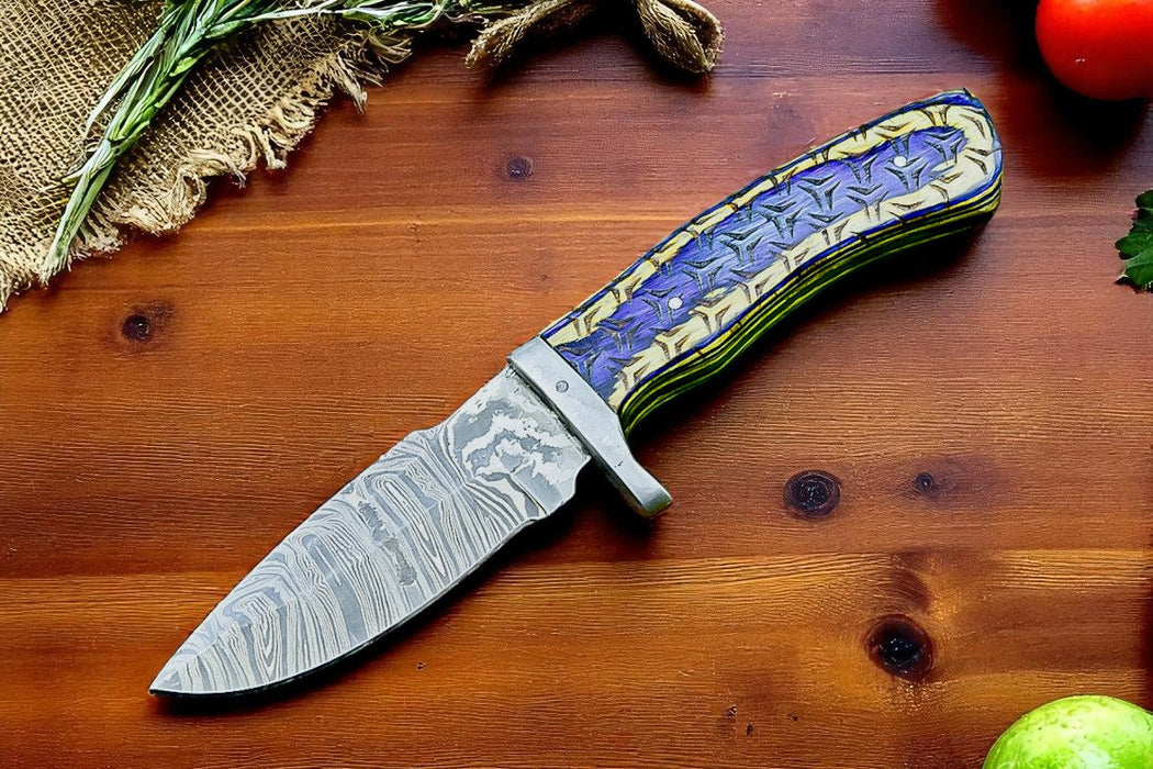 Custom Hunting knives | Damascus Steel  with Wood Handle
