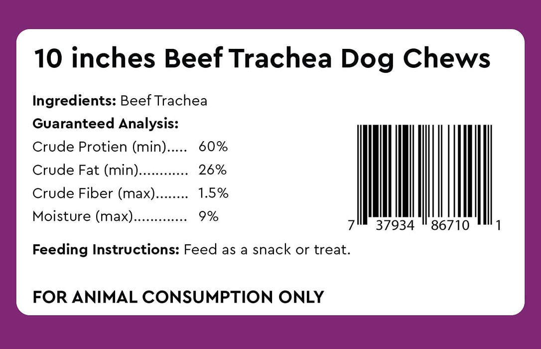 Beef Trachea (12-count) by Infinite Pet