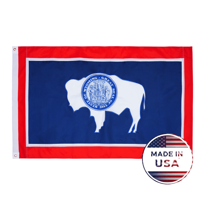 Wyoming State Flag - 100% Made in USA
