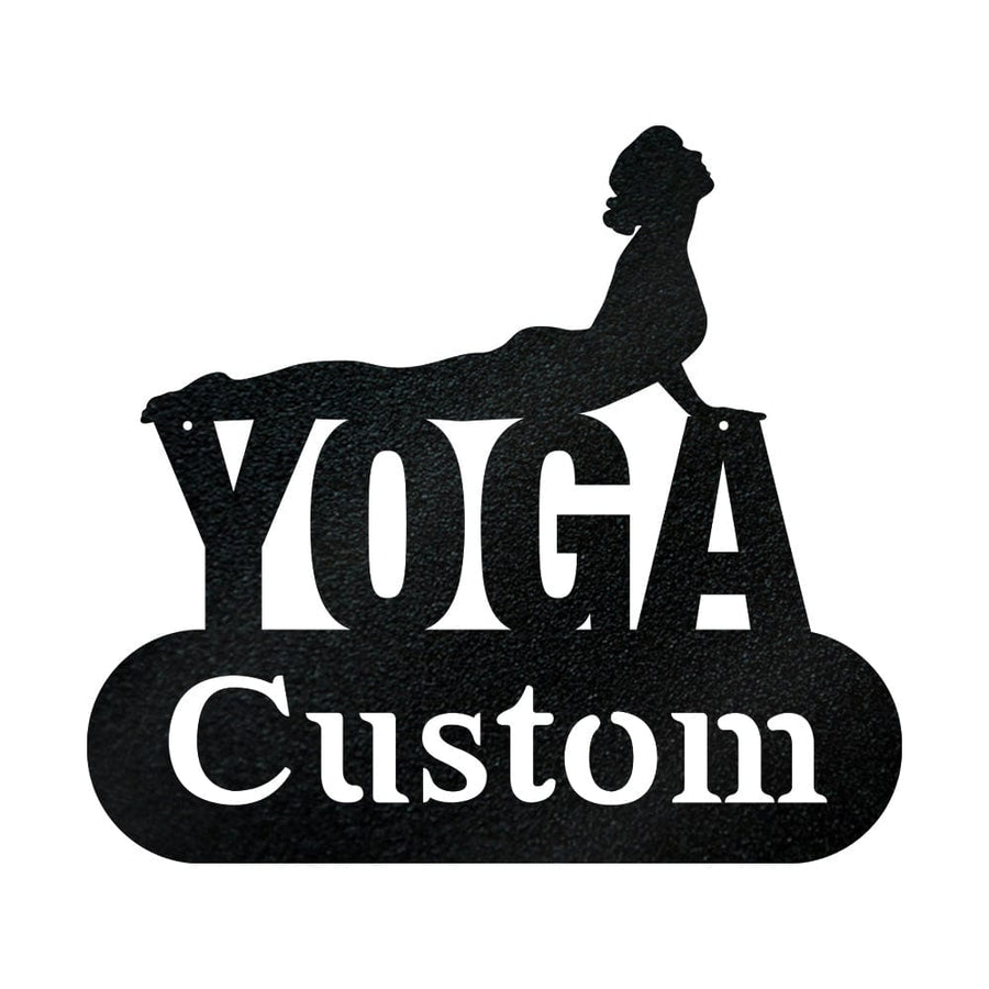 Yoga Cobra Pose - Customizable Metal Sign