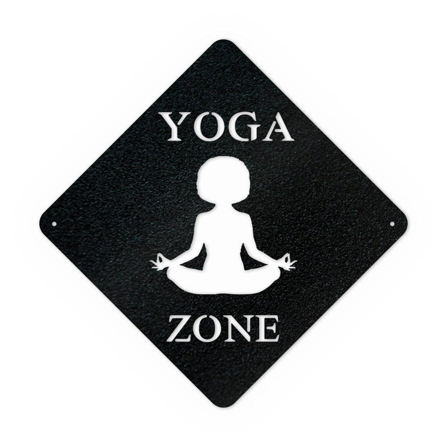 Yoga Zone Metal Sign