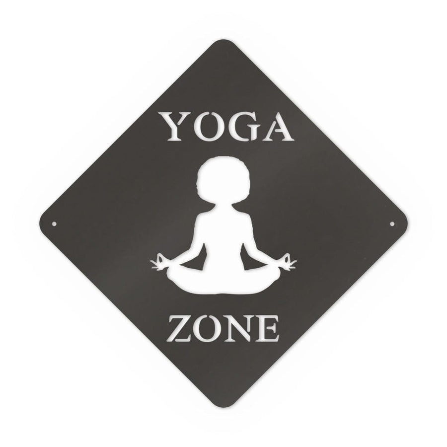 Yoga Zone Metal Sign