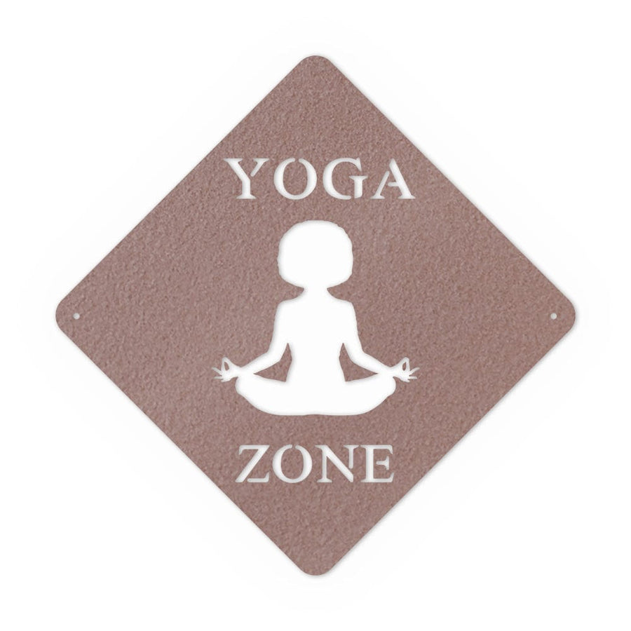 Yoga Zone Metal Sign