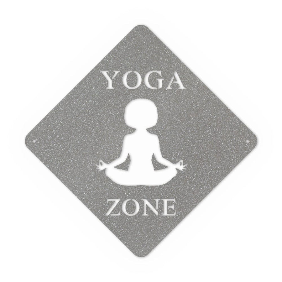 Yoga Zone Metal Sign