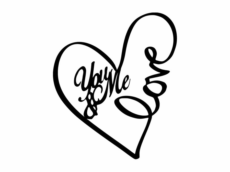 You and Me Love - Metal Sign
