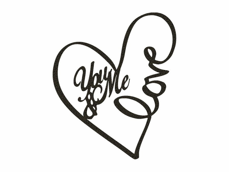 You and Me Love - Metal Sign