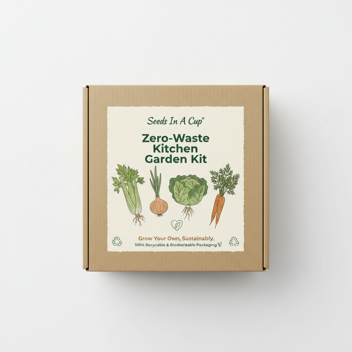 Zero-Waste Kitchen Garden Kit | Celery, Onion, Lettuce & Carrot | Seeds In A Cup®