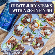 Zesty Mediterranean Lemon Pepper BBQ Rub & Seasoning Bougie BBQ Gustus Vitae