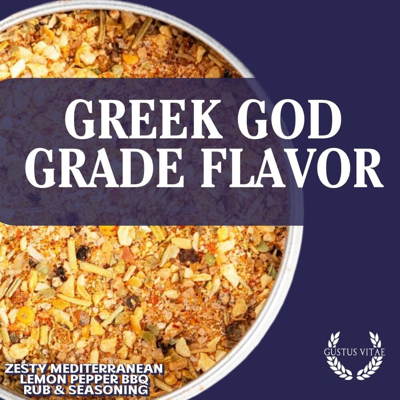 Zesty Mediterranean Lemon Pepper BBQ Rub & Seasoning Bougie BBQ Gustus Vitae