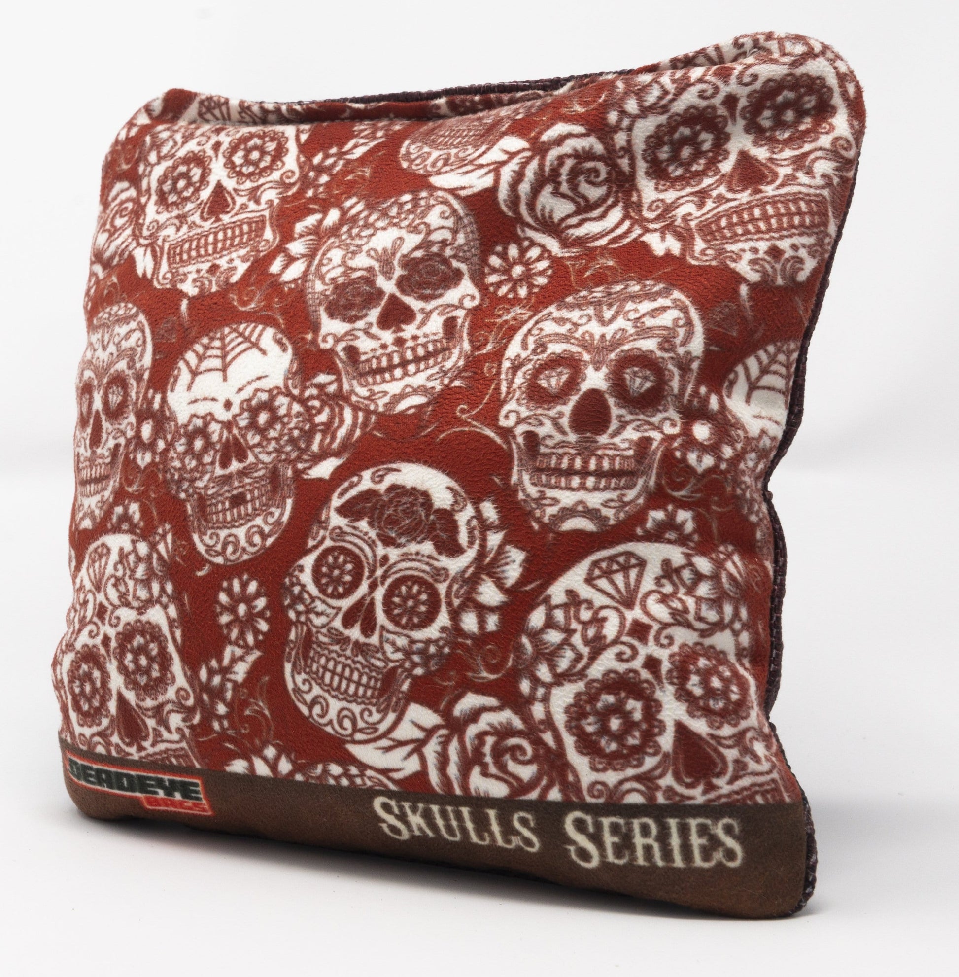 Pro Cornhole Bags - Detailed Skulls - Red