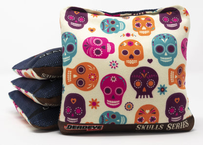 Pro Cornhole Bags - Decorative Skulls - IvoryPro Cornhole Bags - Decorative Skulls - Ivory