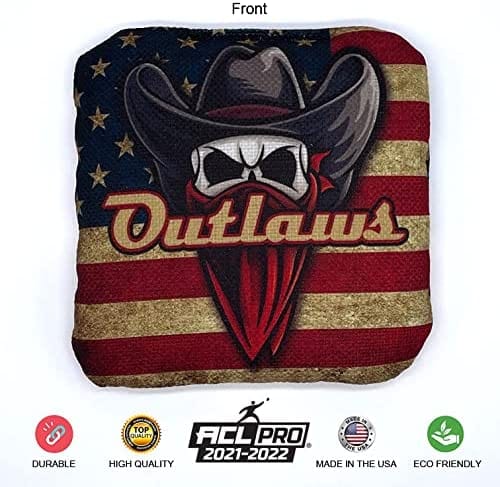 Local Bags - ACL Approved - Outlaws Series - Flag Outlaws Pro Cornhole Bags
