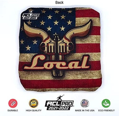 Local Bags - ACL Approved - Outlaws Series - Flag Outlaws Pro Cornhole Bags