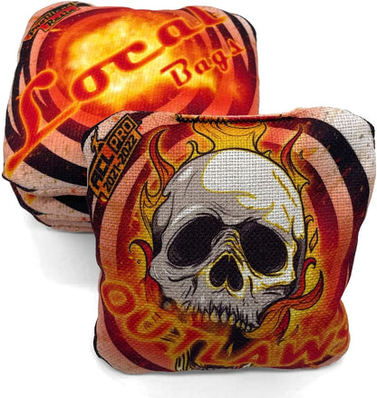 Local Bags - ACL Approved - Outlaws Series - Orange Outlaw Pro Cornhole Bags