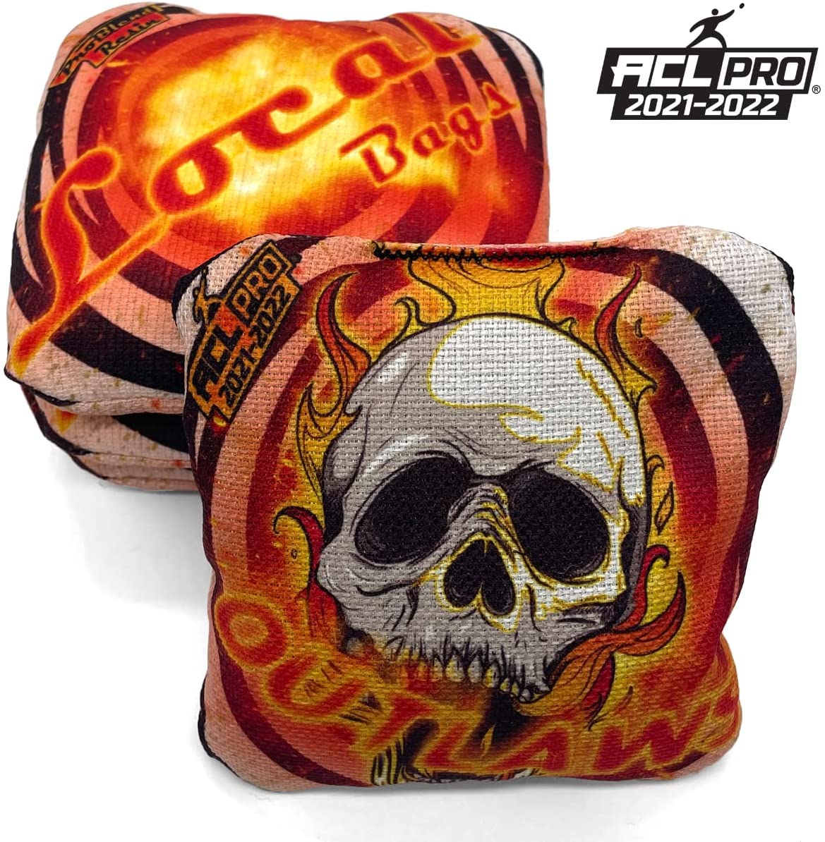 Local Bags - ACL Approved - Outlaws Series - Orange Outlaw Pro Cornhole Bags