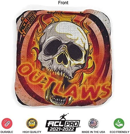 Local Bags - ACL Approved - Outlaws Series - Orange Outlaw Pro Cornhole Bags